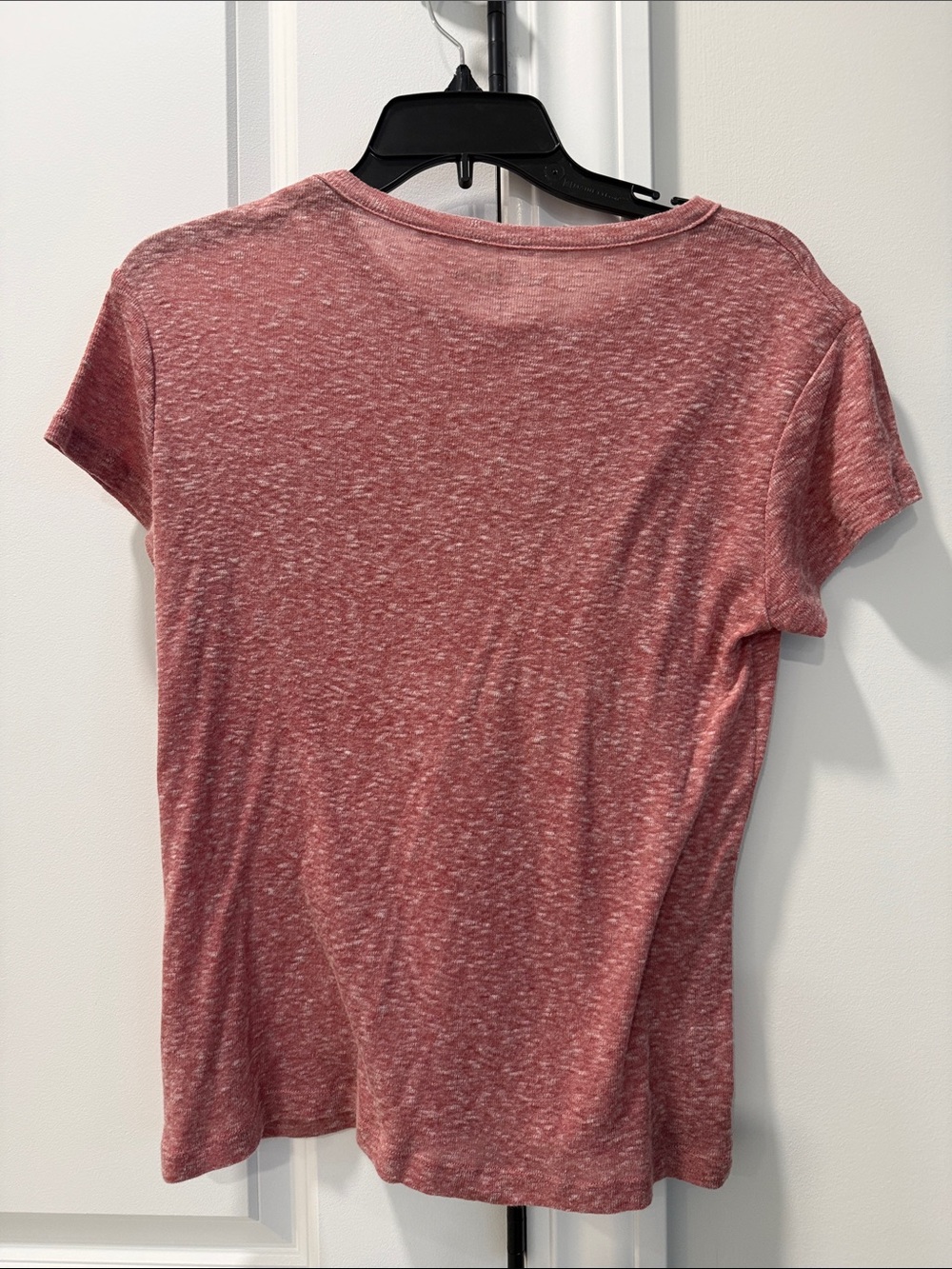 Zadig & Voltaire Heather Pink Tee with Red AMOUR Graphic - Picture 2 of 2